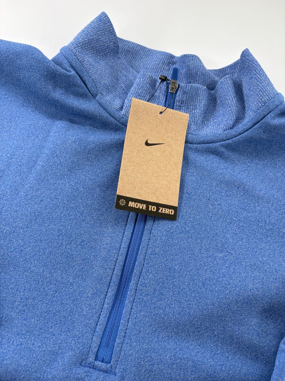 Nike Golf Men's L Half Zip Pullover Blue Heather NWT Dri-FIT $120